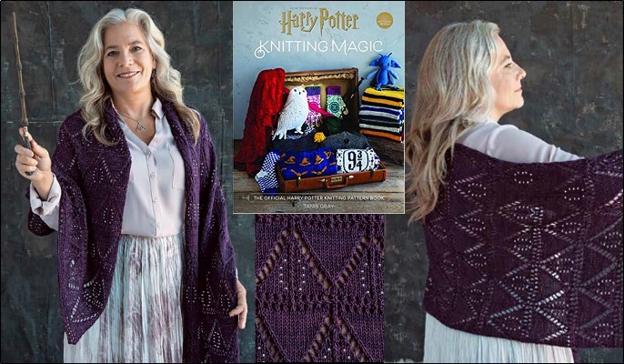 The Deathly Hallows Shawl by Susanna IC; Photo © Insight Editions