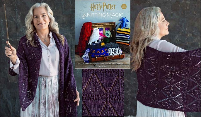 The Deathly Hallows Shawl by Susanna IC; Photo © Insight Editions The Deathly Hallows Shawl by Susanna IC; Photo © Insight Editions