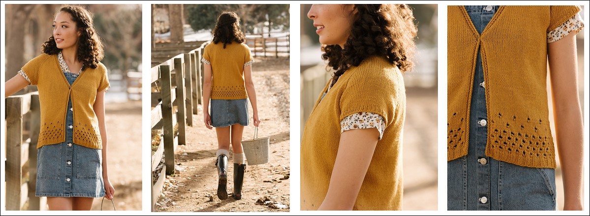 Gilt Lace Cardigan by Susanna IC, photo © Interweave Gilt Lace Cardigan by Susanna IC, photo © Interweave