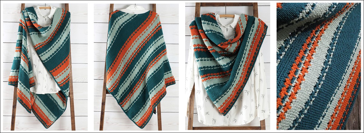 Winter Sunset Shawl by Susanna IC, photo © Interweave Winter Sunset Shawl by Susanna IC, photo © Interweave