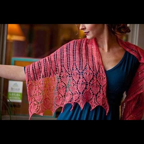 Rose Lace Stole by Susanna IC, Interweave Knits, Photo © Interweave Knits