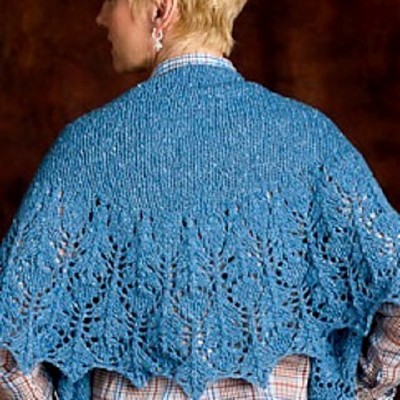 Blue Thistle Shawl by Susanna IC, Interweave Knits, Holiday Gifts 2011, Photo © Interweave Knits