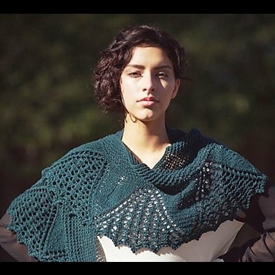 Catlett Shawl by Susanna IC, photo © Interweave Knits 2016