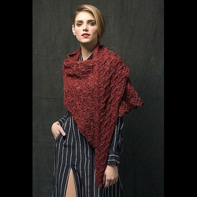 Entwined Shawl by Susanna IC, photo © Interweave/Harper Point