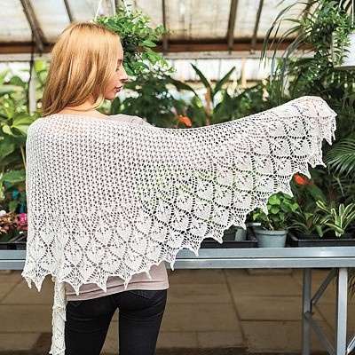 Lumme Shawl by Susanna IC, Knit Picks Website - Sojourn: A Knit Lace Collection, photo ©  Knit Picks