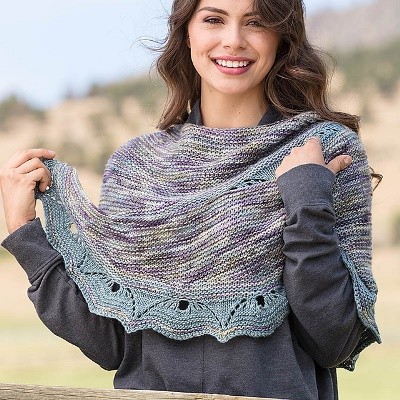 Tarfala Valley Shawl by Susanna IC, photo © Interweave/George Boe