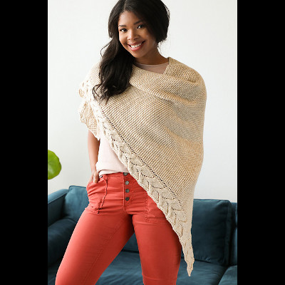 Dolomite Shawl by Susanna IC, Published in Quick + Easy Knits, No. 1, photo © Interweave