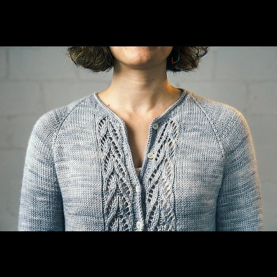 Meseta Cardigan by Susanna IC, designed for Manos del Uruguay, featuring Manos del Uruguay's yarn, photo © Fairmount Fibers, Ltd.